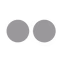 Gris Icono de Flickr